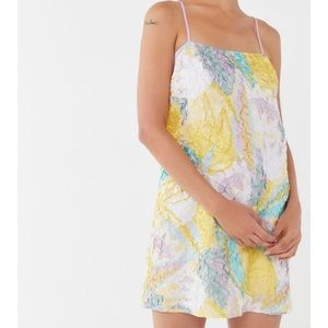 UO pastel colored slip shift dress